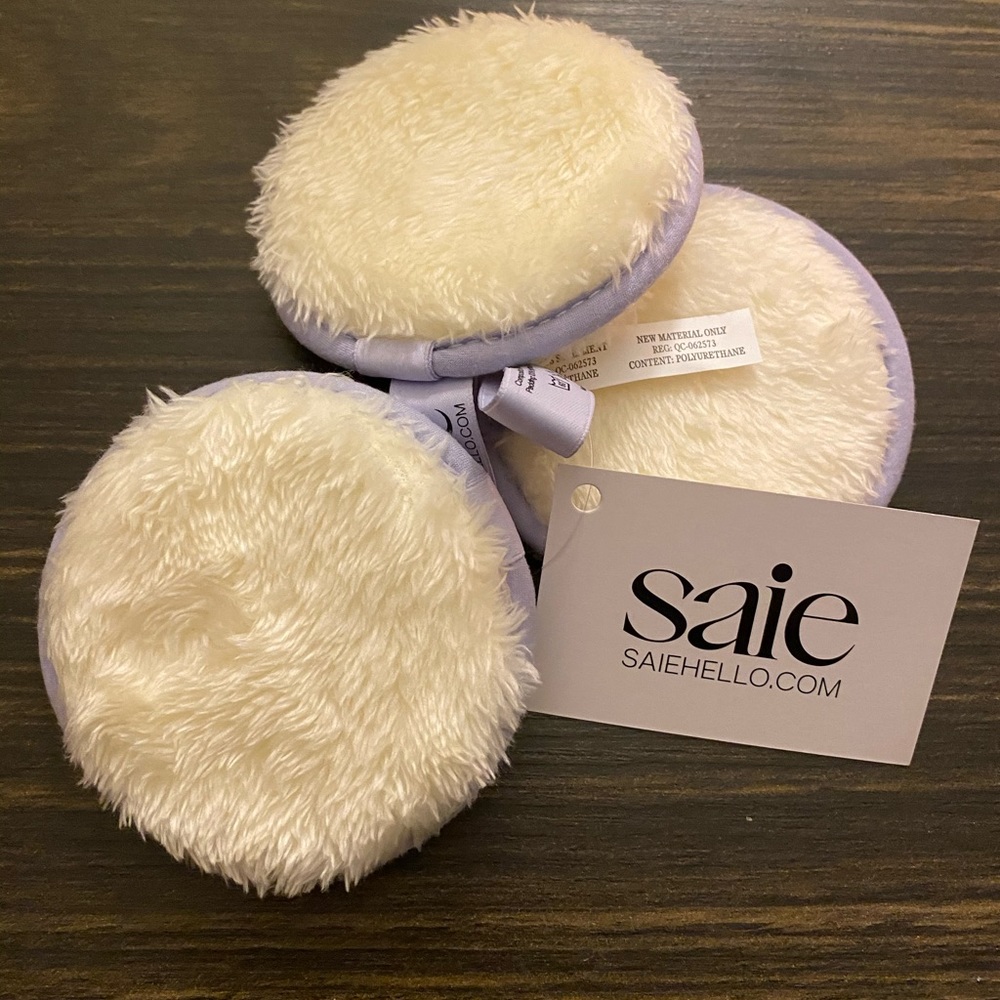 Saie 3 reusable beauty rounds, makeup remover pads